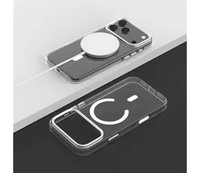 Devia Crystal Shockproof průhledný / Kryt / Apple iPhone 17 Pro / MagSafe