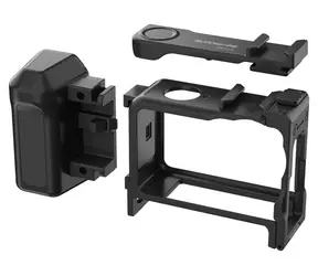 Sunnylife 2v1 rámeček a držák pro DJI Osmo Action 6 / Ochranný rámeček / cold shoe úchyt / 57 g
