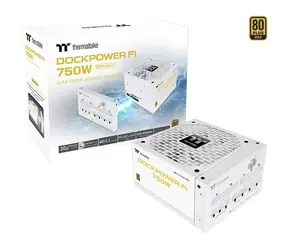 Thermaltake Dockpower FI 750W Snow bílá / Zdroj / ATX 3.1 / 750W / 80PLUS Gold / modulární