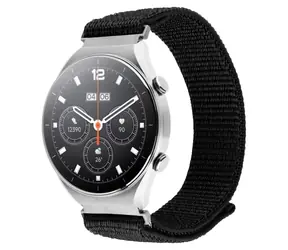 FIXED Nylon Sporty Strap 18mm černý / Nylonový řemínek / Quick Release / pro smartwatch / 16-21 cm