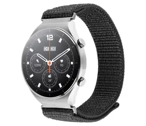 FIXED Nylonový řemínek Sporty Strap 18mm tmavě šedý / Řemínek / Nylon / Quick Release / 16-21 cm
