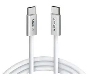 Anker Zolo bílá / Kabel / USB-C - USB-C / 1,8 m / 240 W / PD 3.1