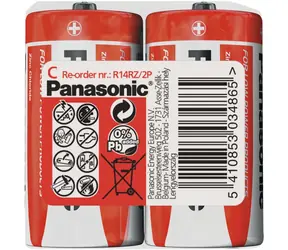 Panasonic R14 2S C / Baterie / zinkouhlíková / typ C / 1,5V / 2 ks