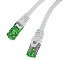 Lanberg CAT7 S/FTP 10m šedá / Patch kabel / LSZH / CU / Fluke Passed