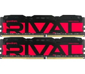 GOODRAM RIVAL Radiant Red / Operační paměť / 16 GB (2x8 GB) / DDR4 / 3200 MHz / CL16 / DIMM
