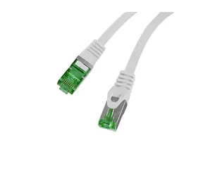 Lanberg CAT7 S/FTP 0,25m šedá / Patch kabel / LSZH / CU / Fluke Passed
