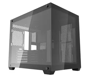 darkFlash C285MP černá / Skříň PC / mATX / ITX / dvojité tvrzené sklo / bez ventilátorů / bez zdroje