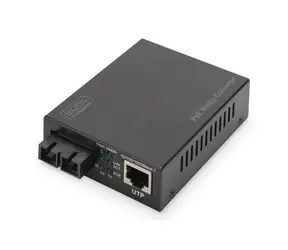 Digitus DN-82150 / Media konvertor / Gigabit Ethernet / RJ45-SC / MM / PoE 30 W / 850 nm / 500 m