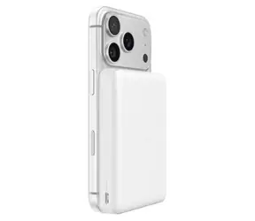 Belkin BOOST CHARGE Qi2 Slim bílá / Bezdrátová powerbanka / Magnetická / 10000mAh