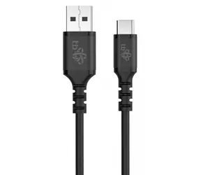 TB Touch USB-A - USB-C černá / Datový kabel / 50 cm / silikonový