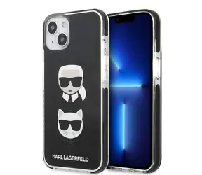 Karl Lagerfeld Karl & Choupette Head černá / Zadní kryt / iPhone 13 mini