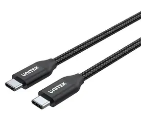 Unitek Kabel USB-C - USB-C černá / Kabel / USB-C (M) - USB-C (M) / 2 m / PD 100W