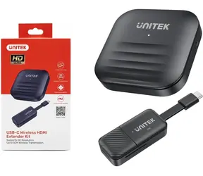 Unitek V1184A01 černá / Bezdrátový vysílač HDMI / dosah 50 m / Full HD / Wi-Fi