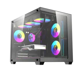 darkFlash B275 PRO černá / Skříň PC / Mini Tower / M-ATX / ITX / 6× 120 mm ventilátor / Tvrzené sklo