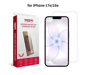 TOTI Glass 2D iPhone 16e/17e transparentní / Ochranné sklo / 2D / tvrzené