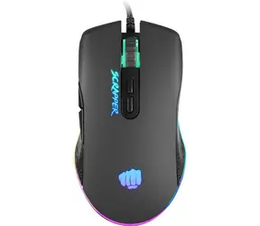 Fury NFU-1699 černá / Herní myš / optická / 6400 DPI / 7 tlačítek / RGB / USB / 1,6m