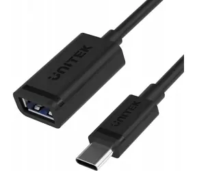 Unitek C476BK-1M černá / Kabel USB / USB 3.2 Gen 2 / USB-C (M) - USB-A (F) / 1 m / 60 W