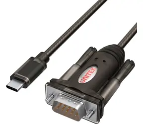 Unitek Y-1105K černá / Kabel USB-C - RS-232 (DB-9) / 1,5 m