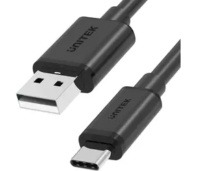 Unitek Y-C480BK černá / Kabel USB-A - USB-C / 0,25 m / 3 A