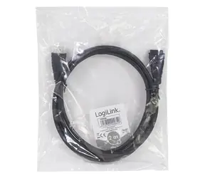 LogiLink CH0056 černá / Prodlužovací kabel HDMI / HDMI-A (M) - HDMI-A (F) / 2 m / High Speed / 4K