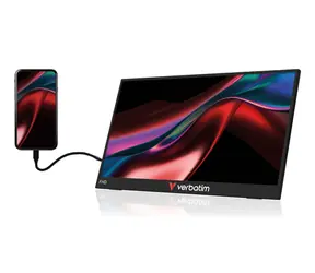 15,6" Verbatim Portable Monitor černá / Přenosný monitor / IPS / dotykový / 1920x1080 / 250cd/m2 / AMD FreeSync