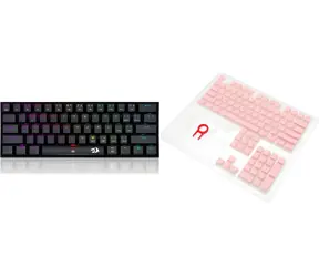 Redragon K630 DragonBorn RGB / Herní klávesnice / mechanická / Outemu Red / + A130 keycapy růžové / USB