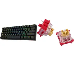 Redragon K630 DragonBorn černá / Herní klávesnice / mechanická / Outemu Red / RGB / USB / US layout