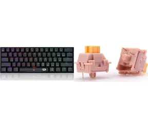 Redragon K630 DragonBorn černá / Herní klávesnice / mechanická / Outemu Red / RGB / USB / US / krytky A113 QL