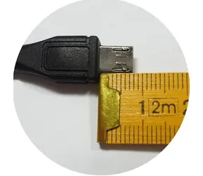 Aten kabel micro USB s prodlouženým konektorem černý / Kabel / USB 2.0 / 1,8 m