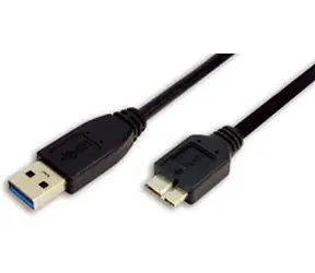 LogiLink Micro USB-B černá / Kabel USB 3.0 / USB-A (M) - Micro-USB B (M) / 1 m / 5 Gbit/s