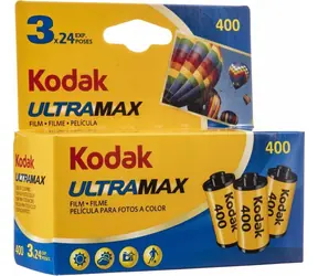 Kodak UltraMax / Barevný negativní film / Formát 135 / 24 snímků / 3 ks