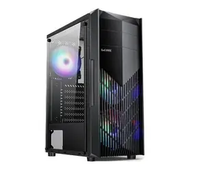 1stCOOL MONSTER EVO černá / PC skříň / Mid Tower / ATX, micro-ATX, Mini-ITX / 2x RGB ventilátor / USB 3.0
