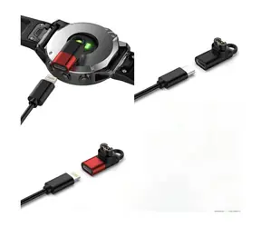 Beline adaptér Lightning pro nabíjení hodinek Garmin červený / Adaptér / nabíjecí