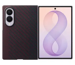 Samsung Carbon Magnet Case fialová / Pouzdro / pro Samsung Galaxy Z Fold8 / s magnetem