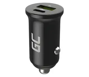 Green Cell PowerRide Nano38 černá / Autonabíječka / 38W / USB-C / USB-A / PD 3.0