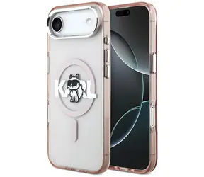 Karl Lagerfeld IML Choupette Sketch Logo Pink / Pouzdro / MagSafe / iPhone 17 Air
