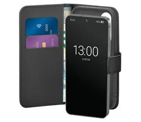 Puro Booklet Wallet černá / Pouzdro typu kniha / pro Samsung Galaxy S25