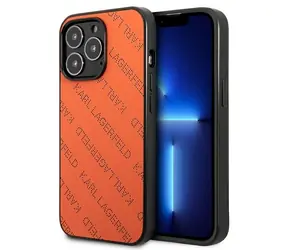 Karl Lagerfeld Perforated oranžová / Zadní kryt / iPhone 13 Pro Max
