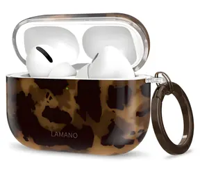 Tech-Protect Lamano Case černá/hnědá / Pouzdro / AirPods Pro 3 / Koženkové