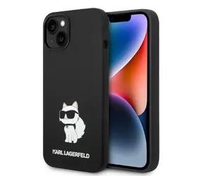 Karl Lagerfeld Choupette Silicone černá / Kryt / MagSafe / pro Apple iPhone 14 Plus