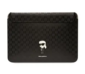 Karl Lagerfeld Saffiano Monogram Ikonik 16" černá / Pouzdro pro notebook