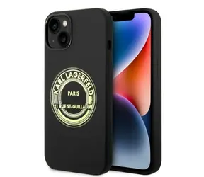 Karl Lagerfeld Silicone RSG černá / Zadní kryt / Apple iPhone 14 Plus