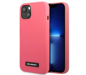Karl Lagerfeld Silicone Plaque fuchsiová / Zadní kryt / Apple iPhone 13 mini