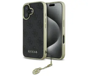 Guess 4G Charms Collection černá / Zadní kryt / pro Apple iPhone 16