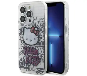 Hello Kitty IML Kitty On Bricks Graffiti bílá / Zadní kryt / Apple iPhone 13 Pro a iPhone 13