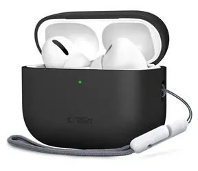 Tech-Protect Silicone Case černá / Pouzdro / pro Apple AirPods Pro 3 / silikonové