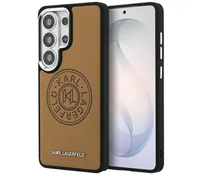 Karl Lagerfeld Perforated KL hnědá / Zadní kryt / Samsung Galaxy S26 Ultra / Magnetický