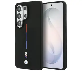 BMW M Silicone Tricolor Line MagSafe černá / Zadní kryt / Samsung Galaxy S26 Ultra / silikonový