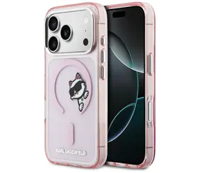 Karl Lagerfeld IML Peekaboo růžová / Zadní kryt / iPhone 17 Pro Max / MagSafe