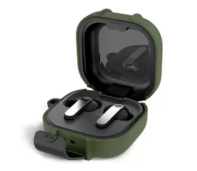 Tech-Protect Slim Hook pouzdro pro Samsung Galaxy Buds 4/4 Pro zelená / Pouzdro / S karabinou